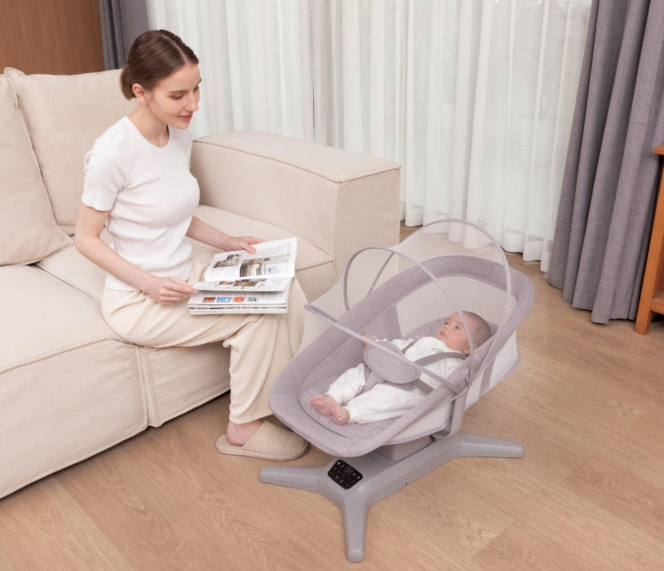 X Multi-Motion Baby Cradle – Smart Comfort for Your Baby | Bacha Toys