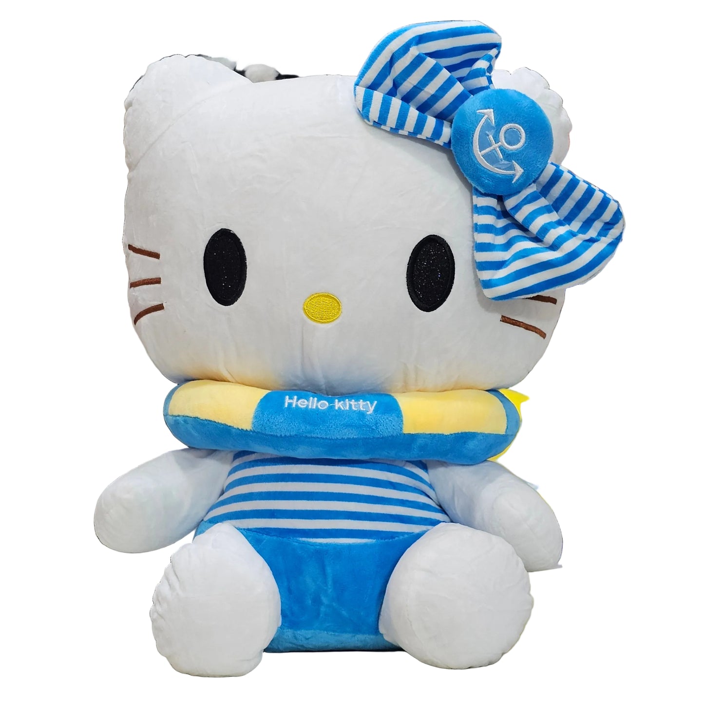 Blue Ring Kitty – 45cm Soft Plush Toy | Bacha Toys