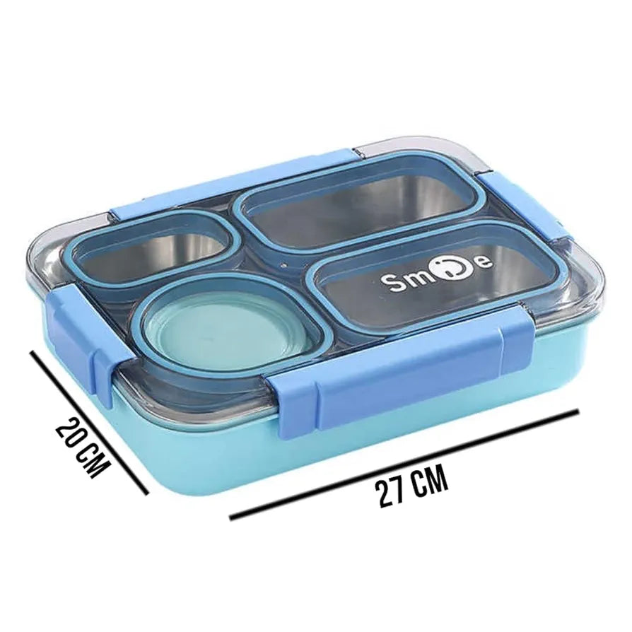 Individual-Seal Stainless Steel Lunch Box – Leak-Proof, Portion-Perfect | Bacha Toys