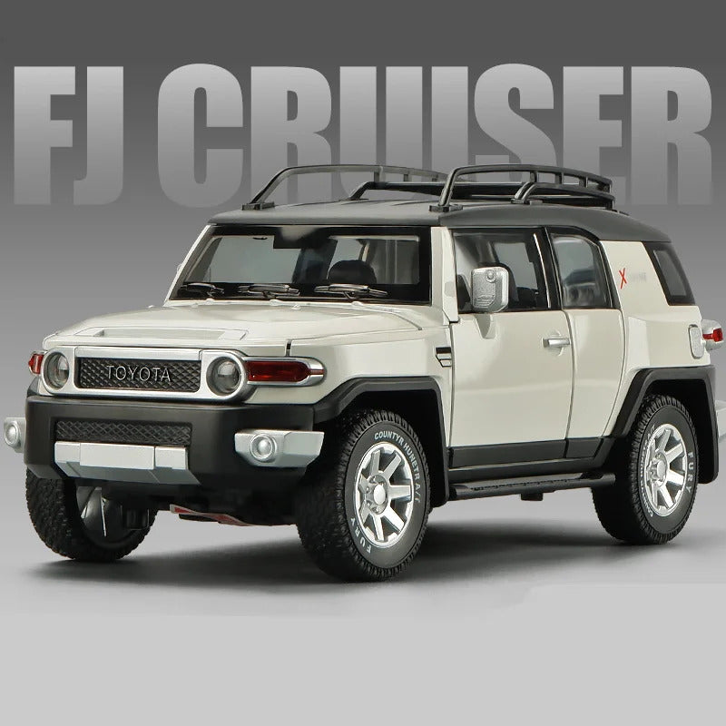 Toyota FJ Land Cruiser Die-Cast Model Car – 1:24 Scale with Sound, Light & Pull-Back Action | Bacha Toys