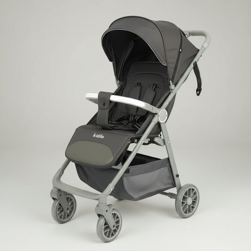Kidilo C6 Comfort Baby Stroller – Safe, Foldable & Smooth Ride