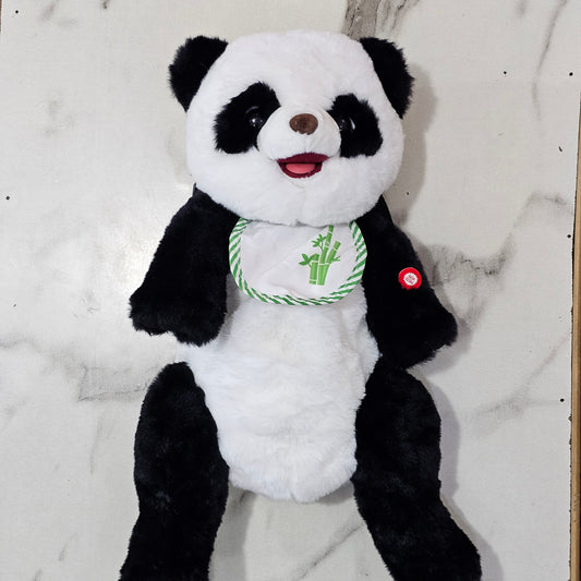Learn to Speak Plush Cute Panda with Shoulder Bag – Interactive Talking Toy for Kids | Bacha Toys Pakistan