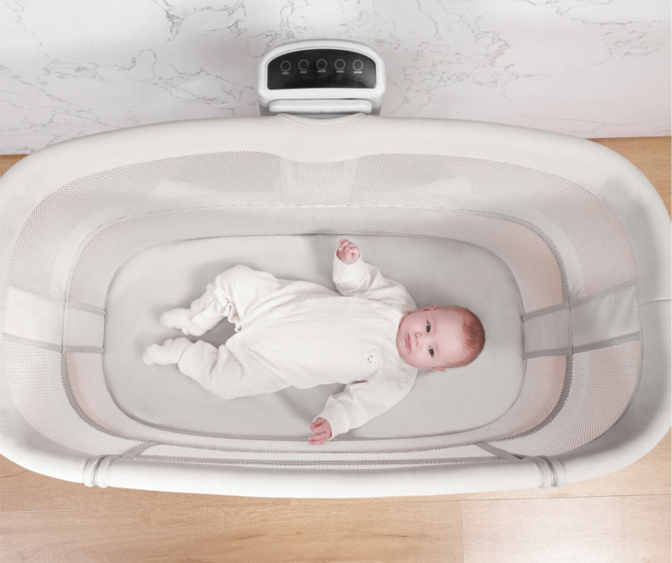 Dream Starlight Bedside Bassinet – 5-in-1 Smart Baby Bed for Sleep, Play & Comfort | Bacha Toys