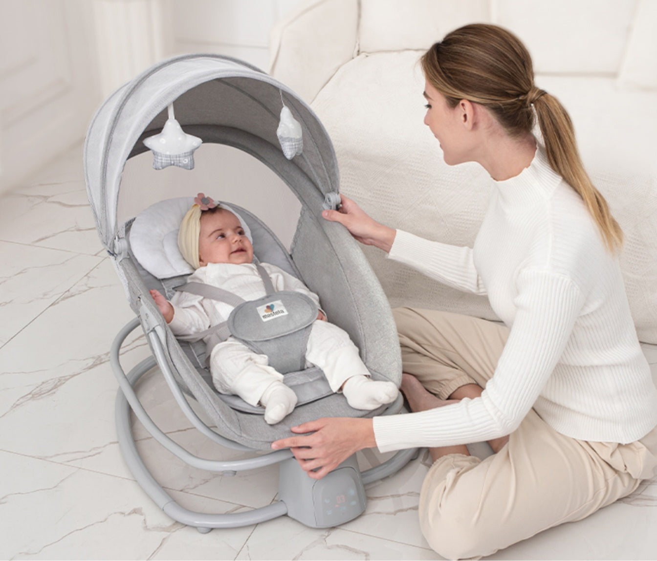 MASTELA 4-in-1 Multi-Functional Fold-Up Bassinet | Bacha Toys