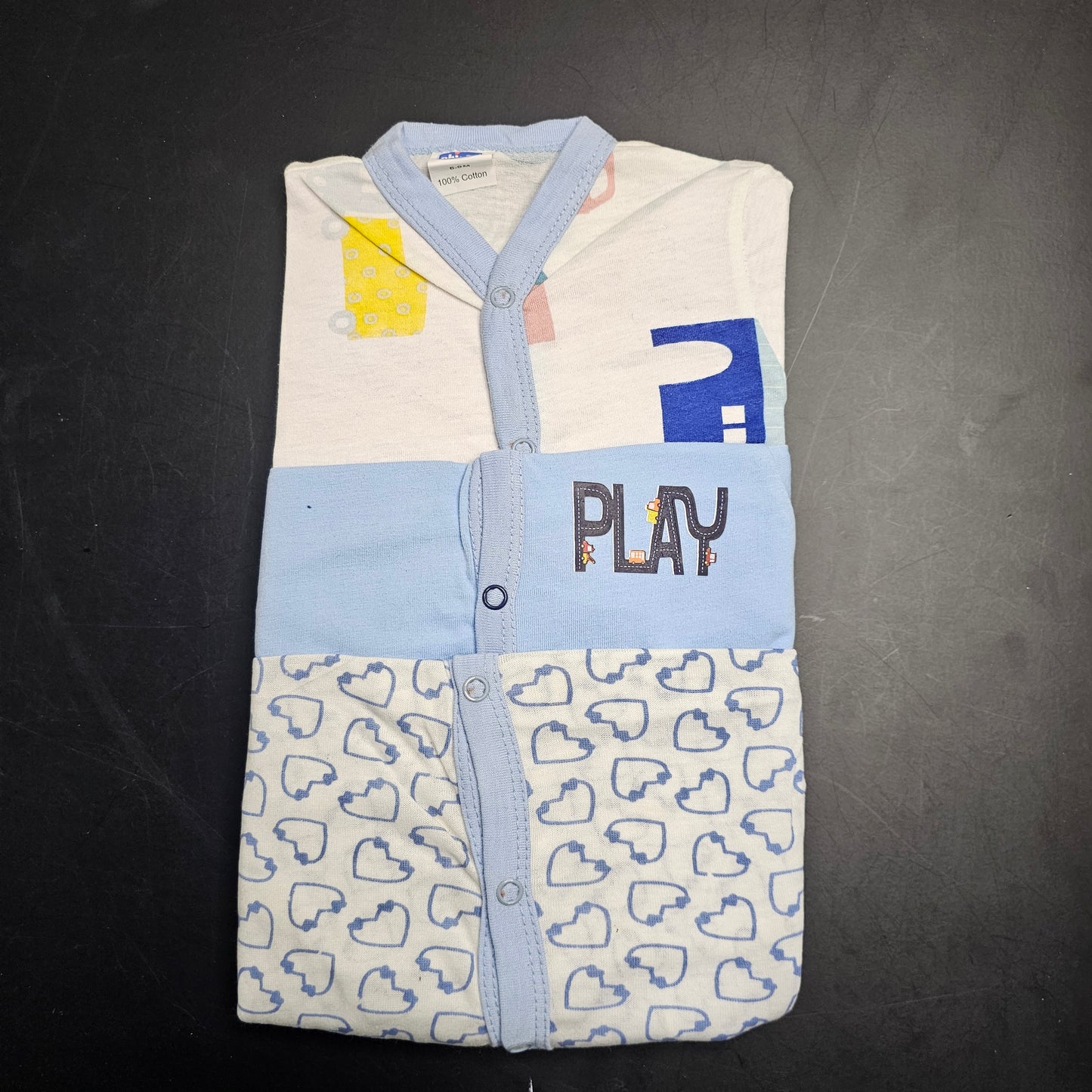 Newborn Baby Romper Set – Pack of 3 Soft Rompers | Bacha Toys