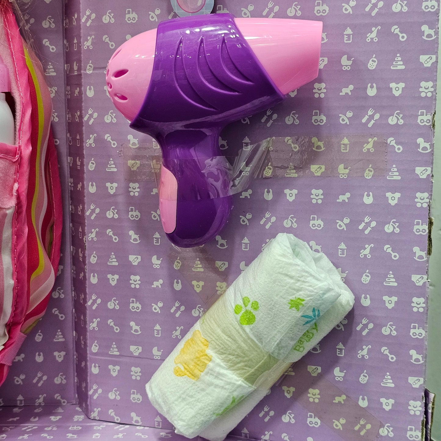 Baby Doll – with Accessories | Hair Comb, Potty Trainer, Blocks, Feeder, Hair Dryer & More | Bacha Toys