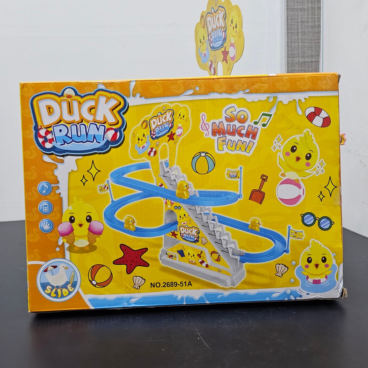 Duck Shape Slide Track Toy – With Lights & Music | Bacha Toys