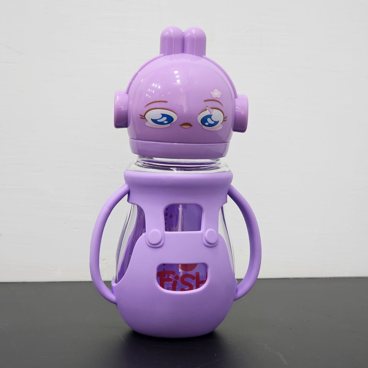 Baby Glass Feeder Purple 250ml – Safe, Stylish & Durable | Bacha Toys