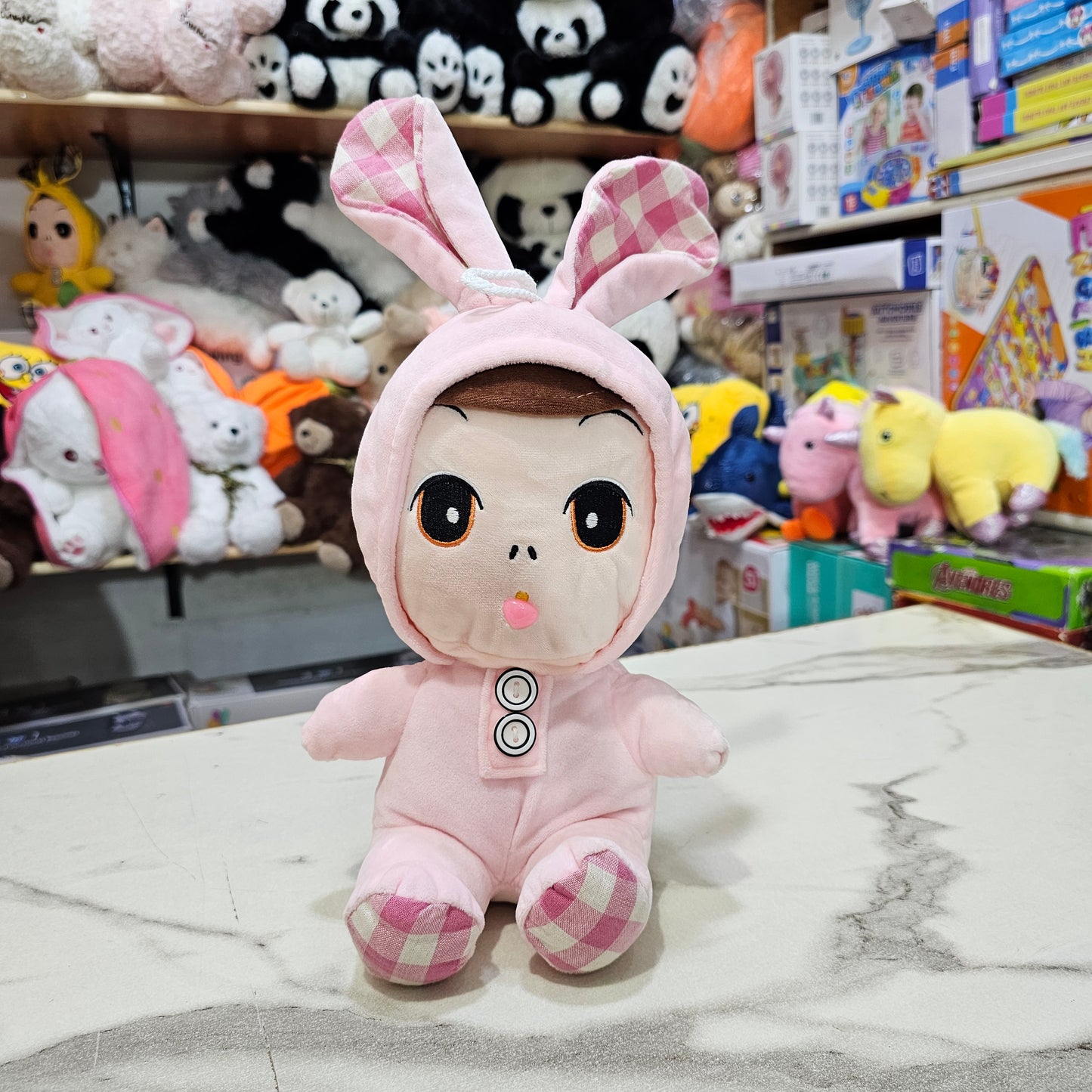 Pink Cap Doll – 25cm Soft Plush Toy | Bacha Toys
