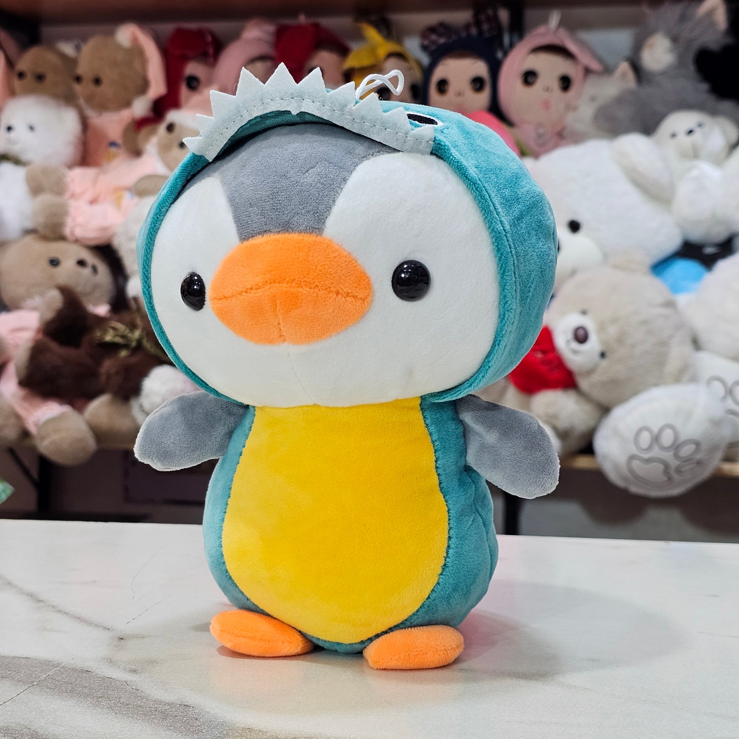 Penguin Plush Dressed as Unicorn – Sea Green Soft Toy 25cm | Bacha Toys