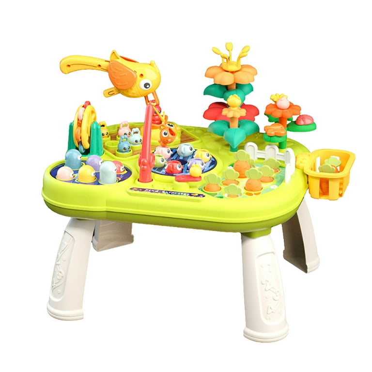 Farm Amusement Park Activity Table – Educational Toy with Multiple Play Modes - Bacha Toys