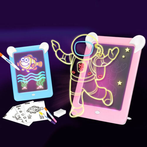 Magic Glow Light-Up Drawing Board with 8 Light Effects | Bacha Toys