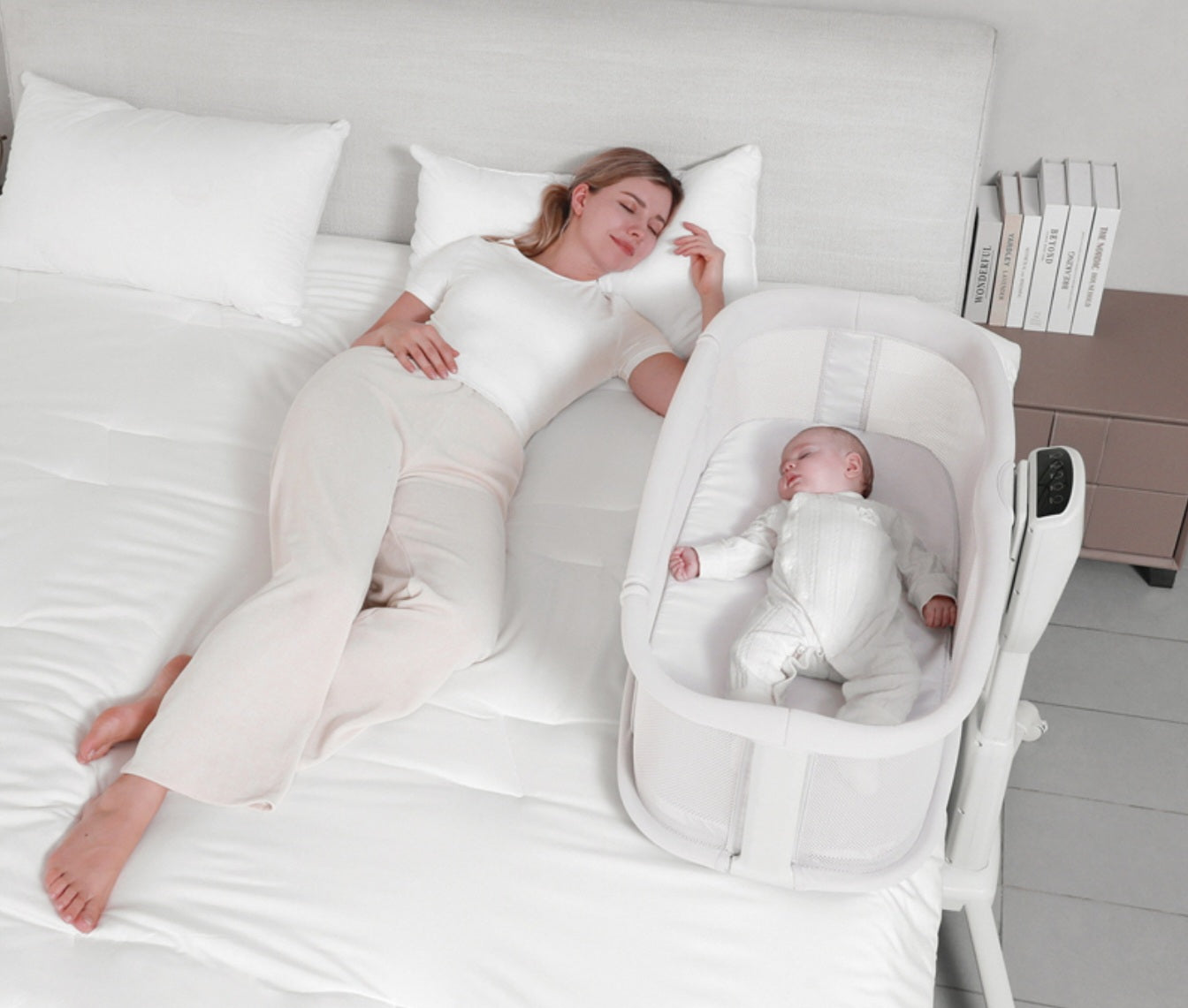 Dream Starlight Bedside Bassinet – 5-in-1 Smart Baby Bed for Sleep, Play & Comfort | Bacha Toys