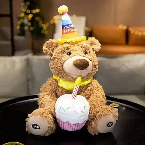 Happy Birthday Singing & Dancing Bear – Musical Celebration Plush Toy | Bacha Toys Pakistan