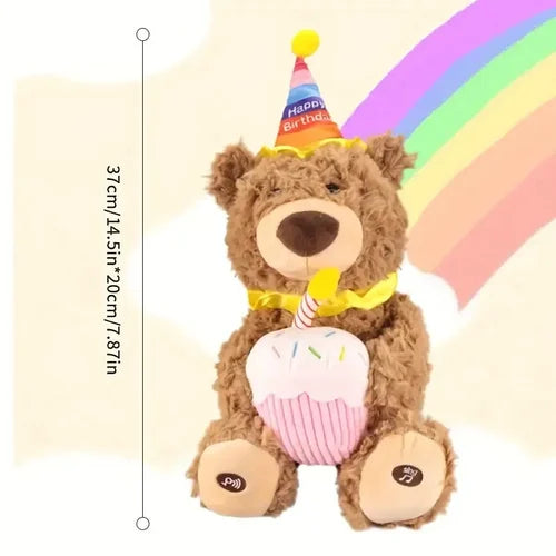 Happy Birthday Singing & Dancing Bear – Musical Celebration Plush Toy | Bacha Toys Pakistan