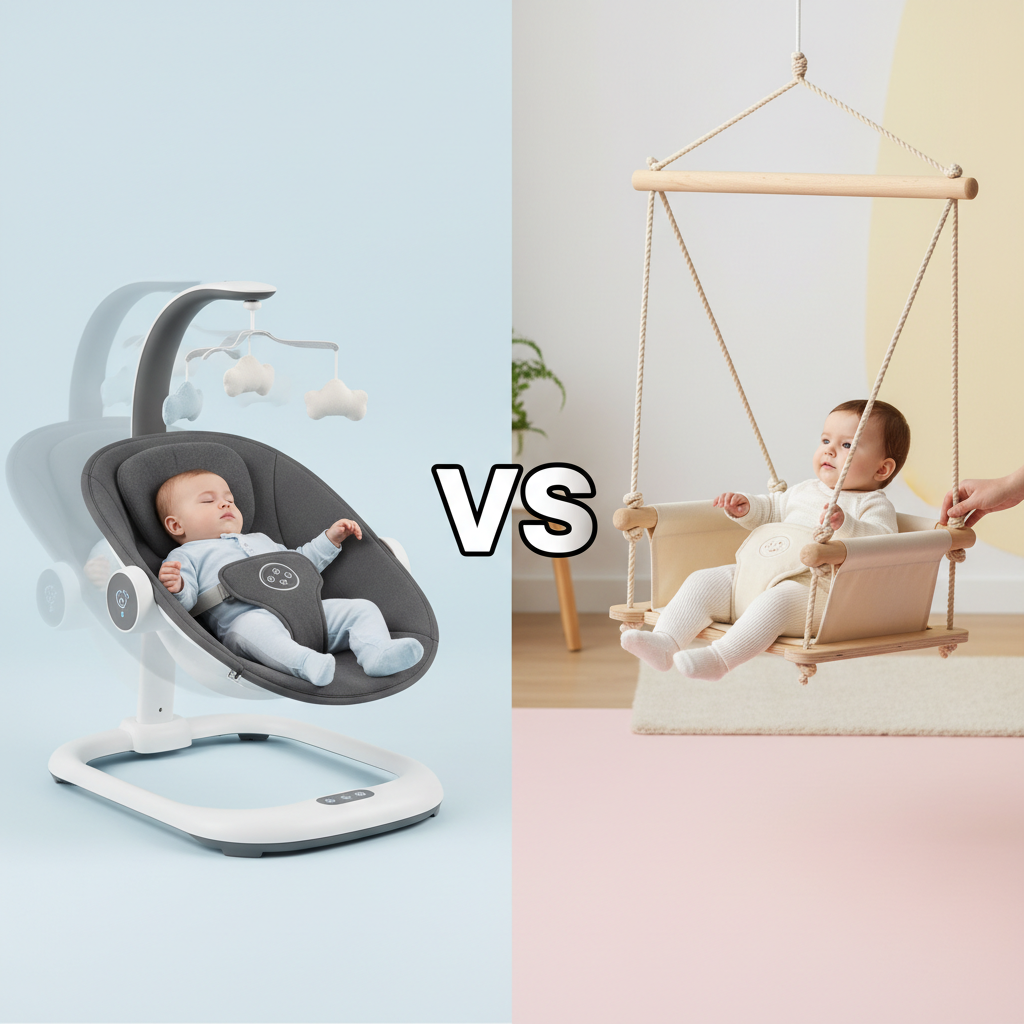 Electric Swing vs Manual Swing – Why Electric Swing is the Best Choice for Your Baby | Bacha Toys