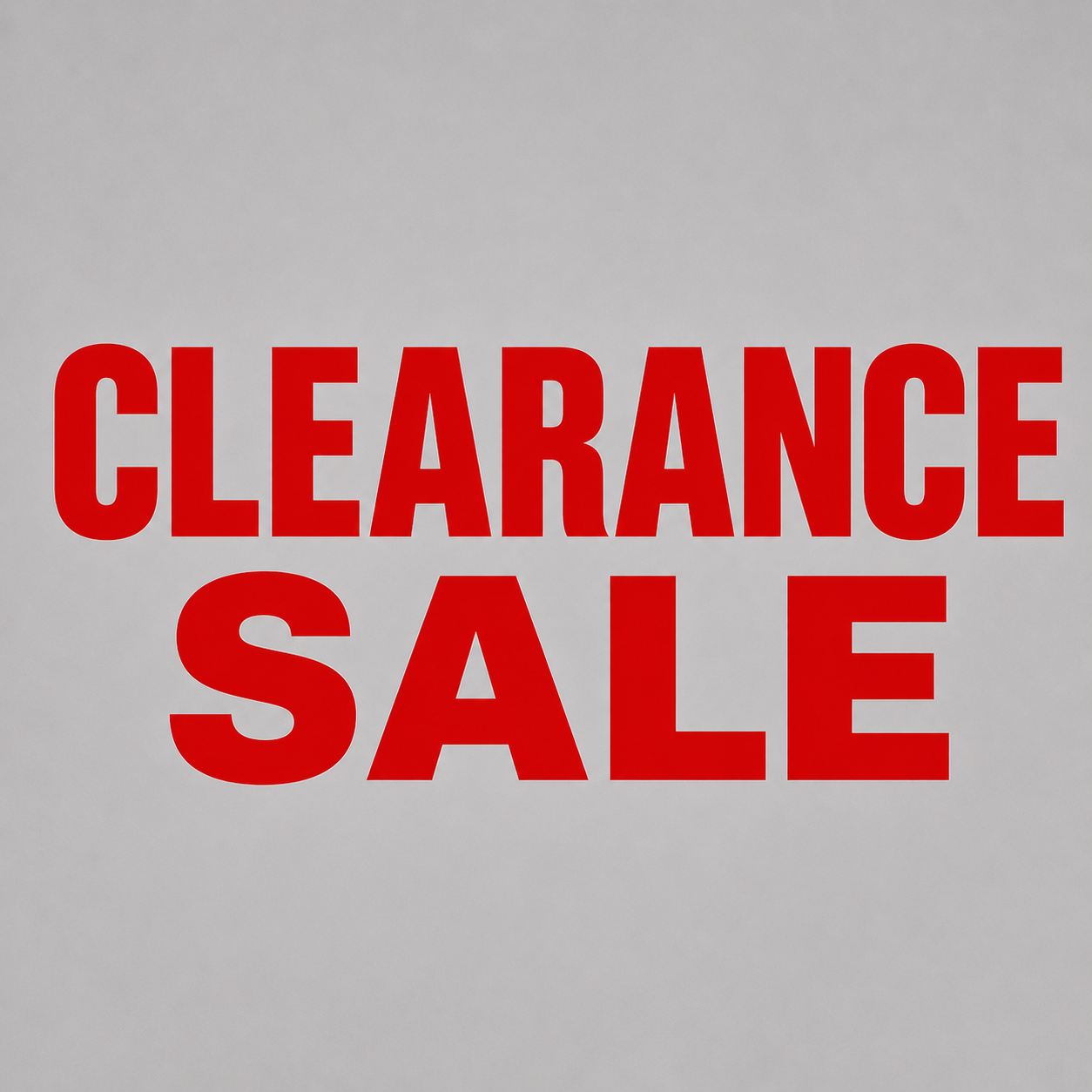 Clearance Sale