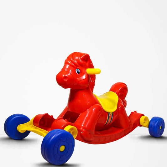 Lahori Horse Rocking & Riding Toy with Music & Horn – Classic Fun for Kids | Bacha Toys Pakistan