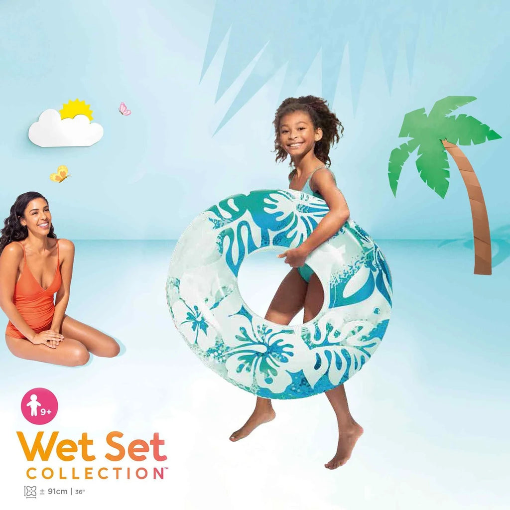 Intex Clear Color Swim Tube 36” – Inflatable Pool Ring (91cm) #59251