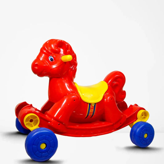 Lahori Horse Rocking & Riding Toy with Music & Horn – Classic Fun for Kids | Bacha Toys Pakistan