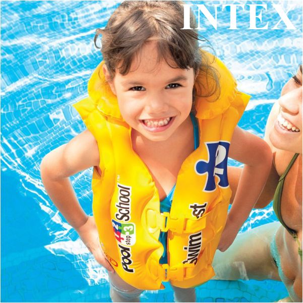 Intex Deluxe Swim Vest – Pool School Step 2 (Ages 3–6 Years) #58660