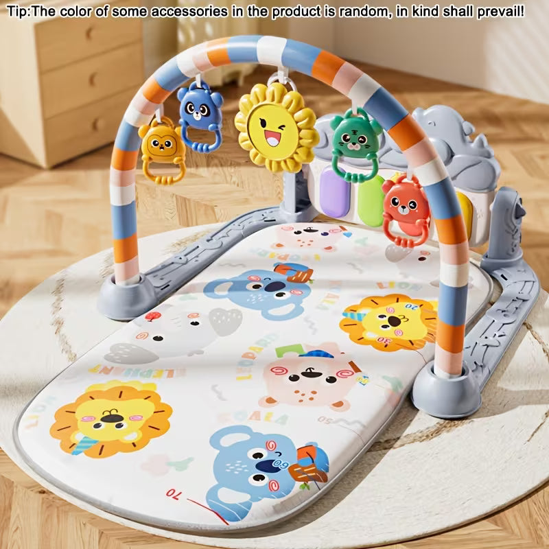 Baby Play Gym Mat 3-in-1 Piano Playmat – Interactive Activity Gym