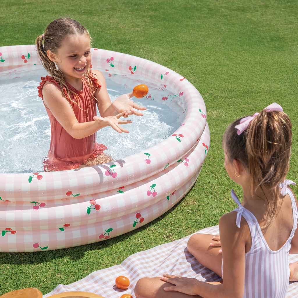 Intex Cherry Breeze Inflatable Family Pool – 58” Summer Splash Pool #58432