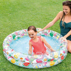 Intex Stars Kiddie 2-Ring Pool – Tropical Kids Swimming Pool (48” x 10”) #59421