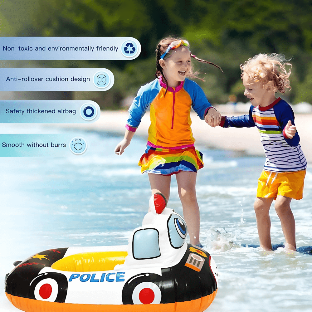 Intex Kiddie Car Baby Pool Float – Red Car Design (35” x 30”) #59586