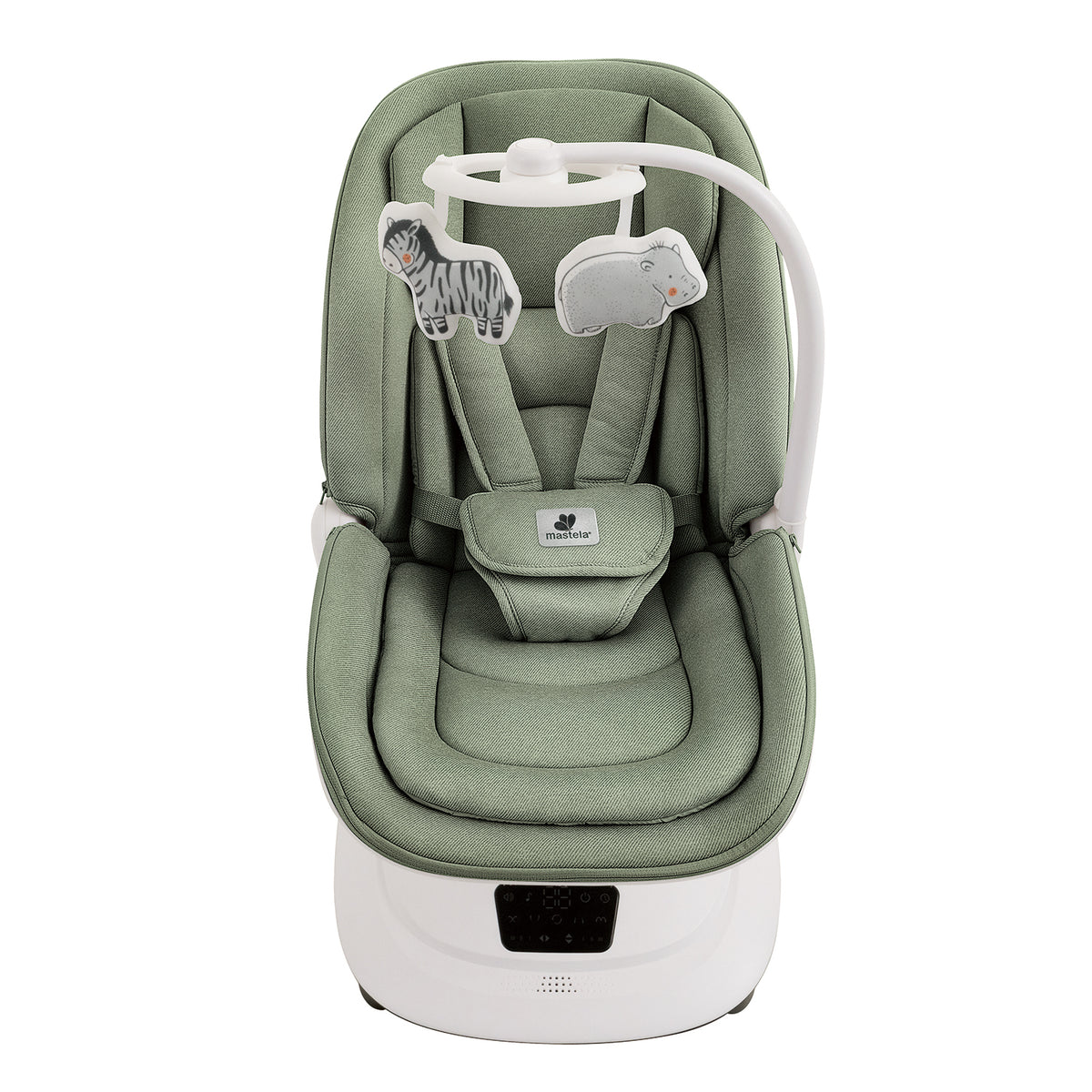 Mastela Multi-Motion 360° Baby Swing Chair – Full Recline, Mixed Green