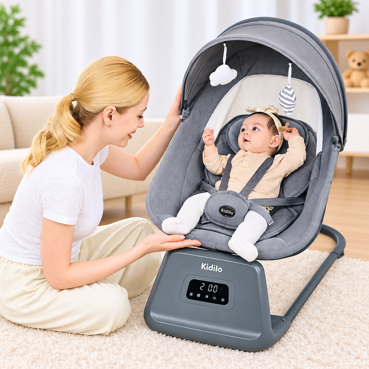 Kidilo 3-in-1 Deluxe Multi-Functional Baby Bassinet – RC002