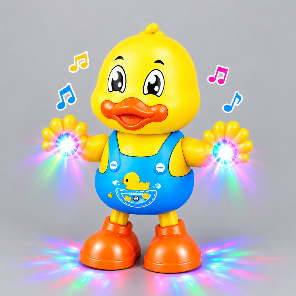Funny Dancing Duck Musical Toy with Lights & Swinging Arms
