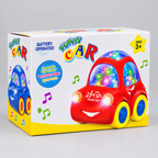 Musical Bump & Go Car Toy with Flashing Lights and Sound