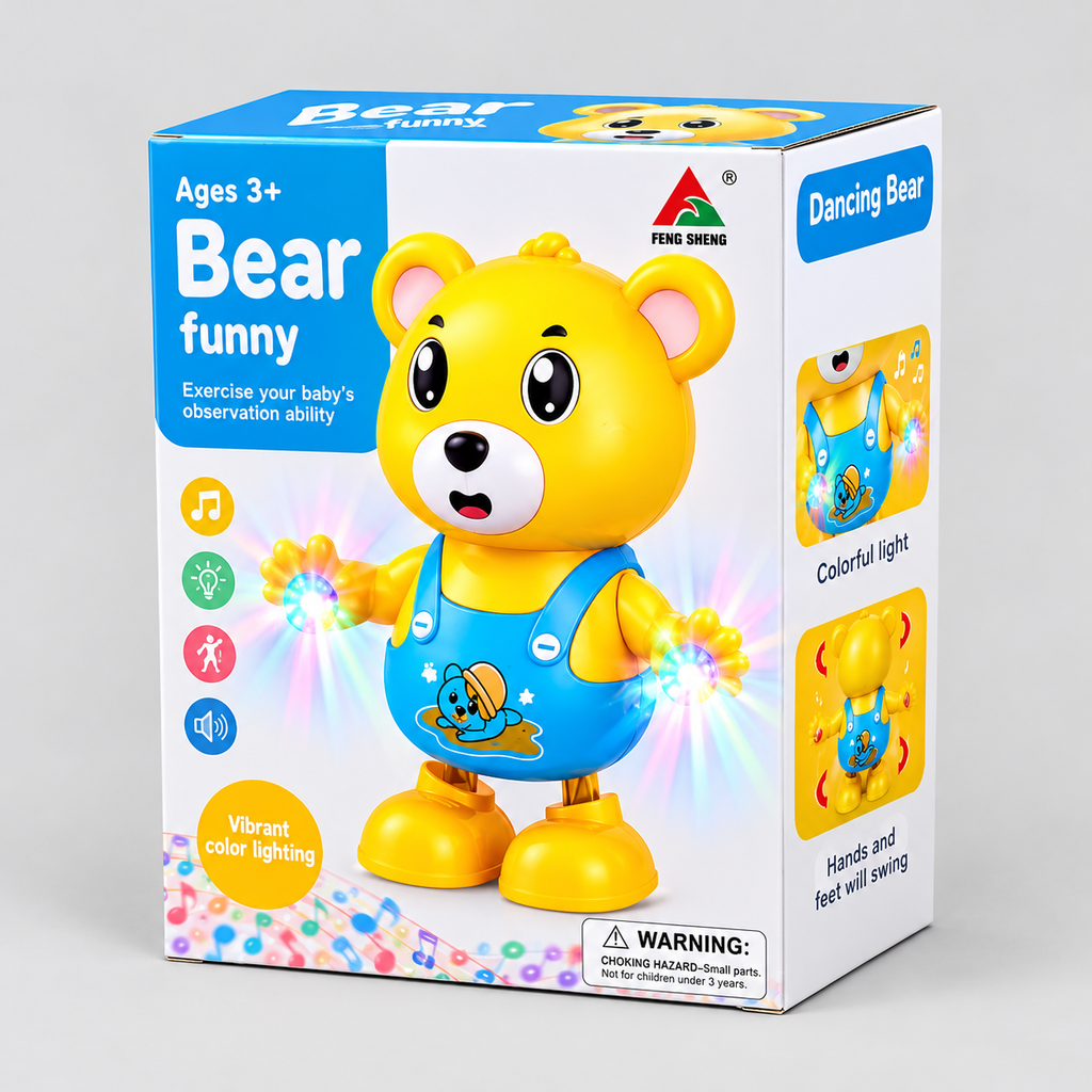 Funny Dancing Bear Musical Toy with Lights