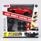 4WD Remote Control Drift Car with Lights & Spare Wheels