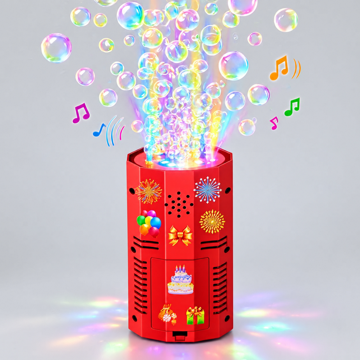 Firework Bubble Machine with Lights & Music