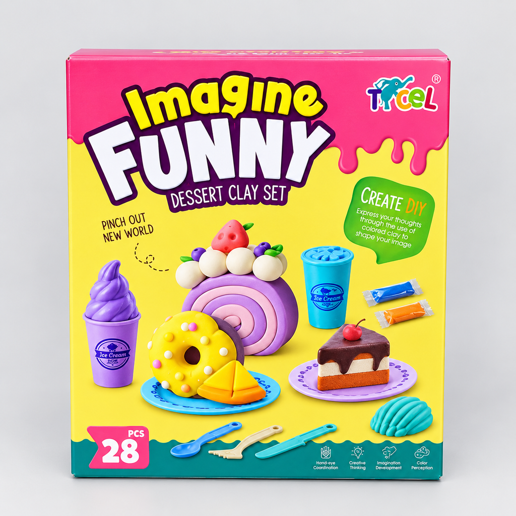 Desert Clay Creative Modeling Set – 28 Pieces