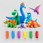 Dinosaur Clay Modeling Set – 15 Pieces