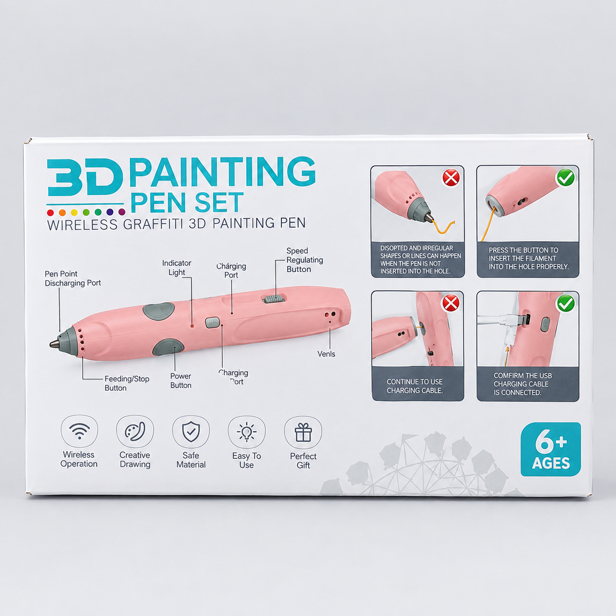 3D Painting Pen Set – Creative Art & Drawing Kit