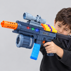 3-in-1 M416 Multifunctional Toy Gun with Bubbles, Sounds & Soft Bullets