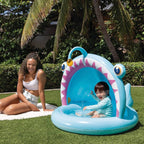 Intex Angler Fish Baby Pool – Sunshade Toddler Splash Pool #58419