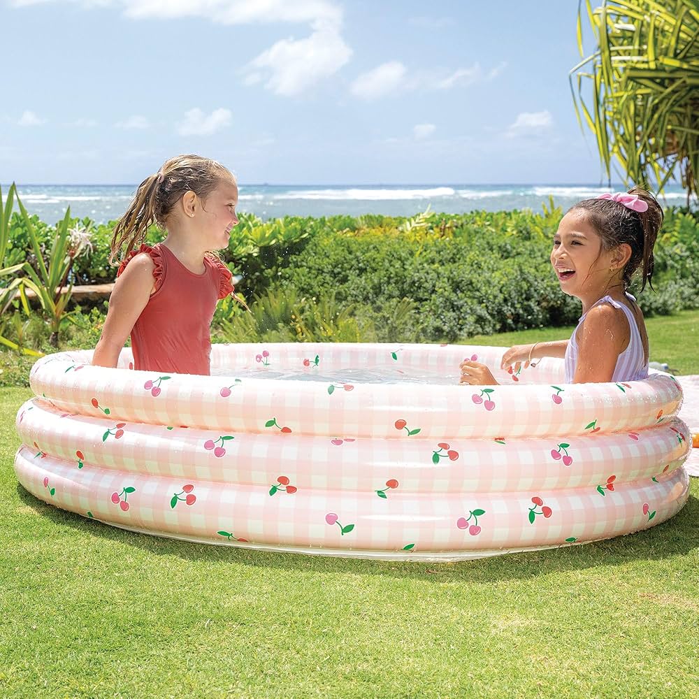 Intex Cherry Breeze Inflatable Family Pool – 58” Summer Splash Pool #58432