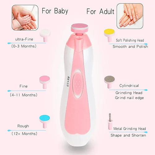 Baby Electric Nail Clipper – Manicure & Pedicure 0m+ | Safe & Gentle | Bacha Toys