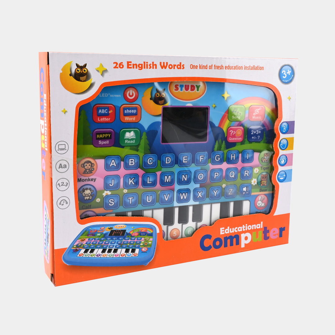 Smart Learning Tab – 26 English Words Educational Computer for Kids | Bacha Toys
