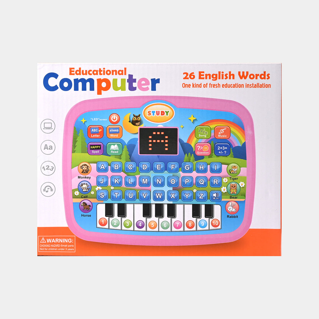 Smart Learning Tab – 26 English Words Educational Computer for Kids | Bacha Toys