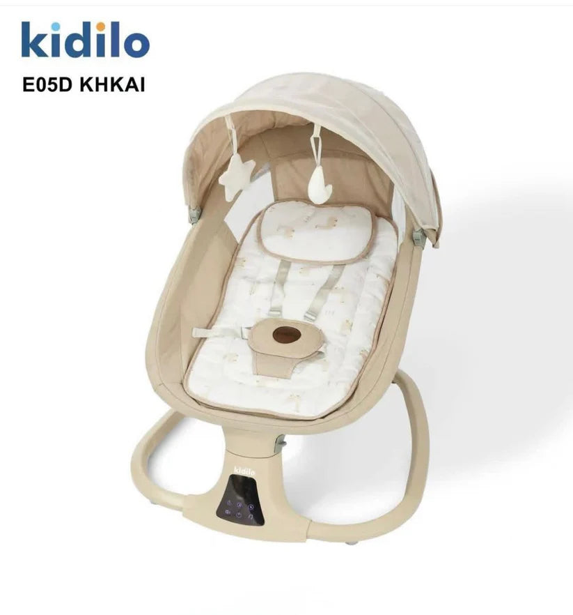 Kidilo 3-in-1 Deluxe Multi-Functional Electric Baby Swing & Bassinet | Bacha Toys