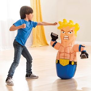 Intex 3D Boxer & Wrestler Bop Bag – Water Weighted Punching Toy #44672