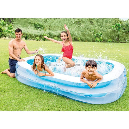 INTEX Swim Center Family Pool – 8ft x 5.8ft x 22″ (103″ x 69″ x 22″) | Bacha Toys