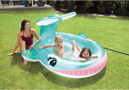 INTEX Whale Spray Pool Center (79” x 77” x 36”)