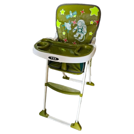 Baby High Chair Booster Feeding Set – Green Colour | Bacha Toys